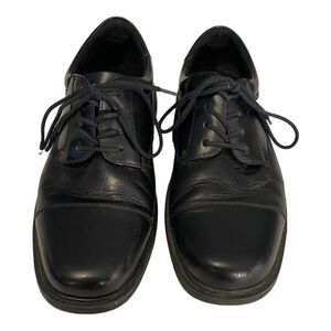 Nunn Bush Black Leather Dress Shoes Oxfords Size 10 M Cap Toe Lace Up